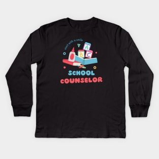 School Counselor Kids Long Sleeve T-Shirt